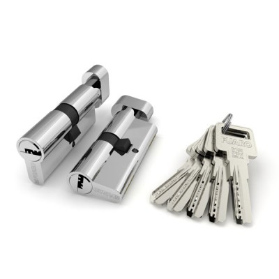 Цилиндровый механизм с вертушкой R602/90 mm (35+10+45) CP хром 5 кл.