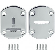 Декоративная накладка ESC021-CP-8 (ХРОМ) на сув. замок со шторкой (2 шт) 