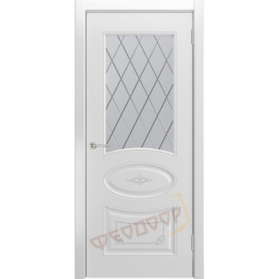 Межкомнатная дверь ФМ-К01c рис. Белая