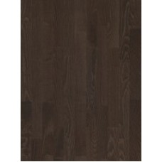 Паркетная доска Floorwood Трехполосная FW ASH Madison dark brown MATT LAC 3S / Ясень Кантри, темно-коричневый матовый лак