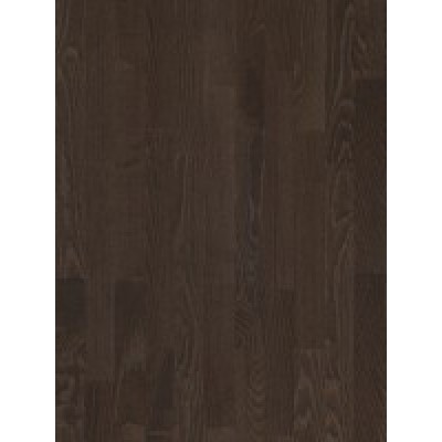 Паркетная доска Floorwood Трехполосная FW ASH Madison dark brown MATT LAC 3S / Ясень Кантри, темно-коричневый матовый лак