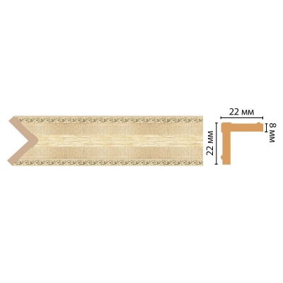 Цветной угол Decomaster 116M-4 (22*22*2400)