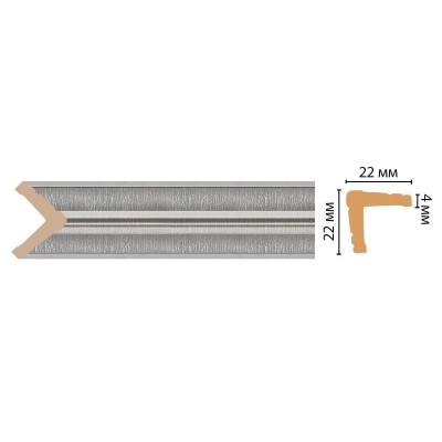 Цветной угол Decomaster 116s-52 (22*22*2400)