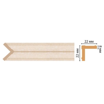 Цветной угол Decomaster 116M-1223 (22*22*2400)