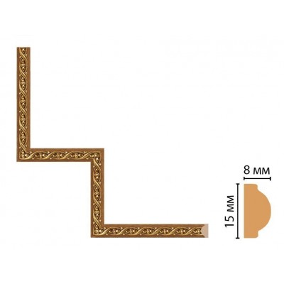 Декоративный угловой элемент Decomaster 130-1-3 (200*200)