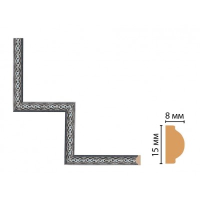 Декоративный угловой элемент Decomaster 130-1-52 (200*200)