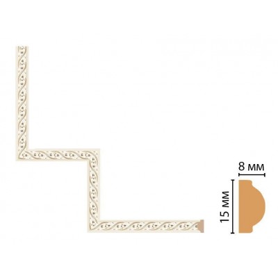 Декоративный угловой элемент Decomaster 130-1-55 (200*200)