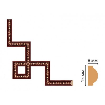 Декоративный угловой элемент Decomaster 130-3-51 (200*200)