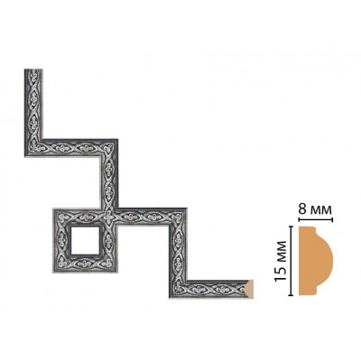 Декоративный угловой элемент Decomaster 130-3-52 (200*200)