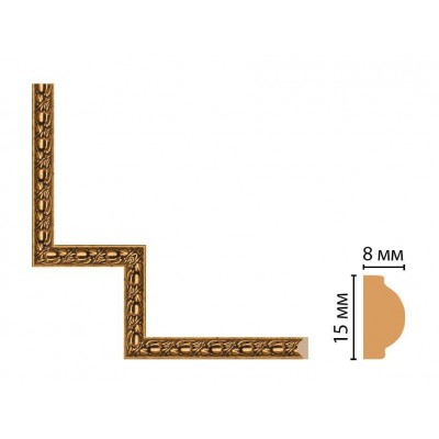 Декоративный угловой элемент Decomaster 130-1-40 (200*200)