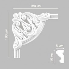 Угол декоративный DECOMASTER 97022-2 (257*257*21)