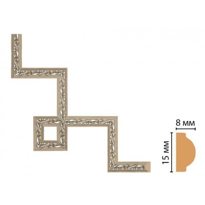 Декоративный угловой элемент Decomaster 130-3-44 (200*200)