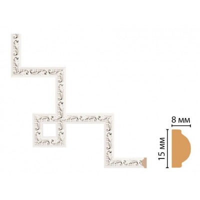 Декоративный угловой элемент Decomaster 130-3-59 (200*200)