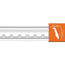 Потолочный плинтус с орнаментом DECOMASTER 95112 гибкий (73*41*2400)