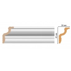 Карниз потолочный D148-114/40 ДМ (45*30*2400) DECOMASTER